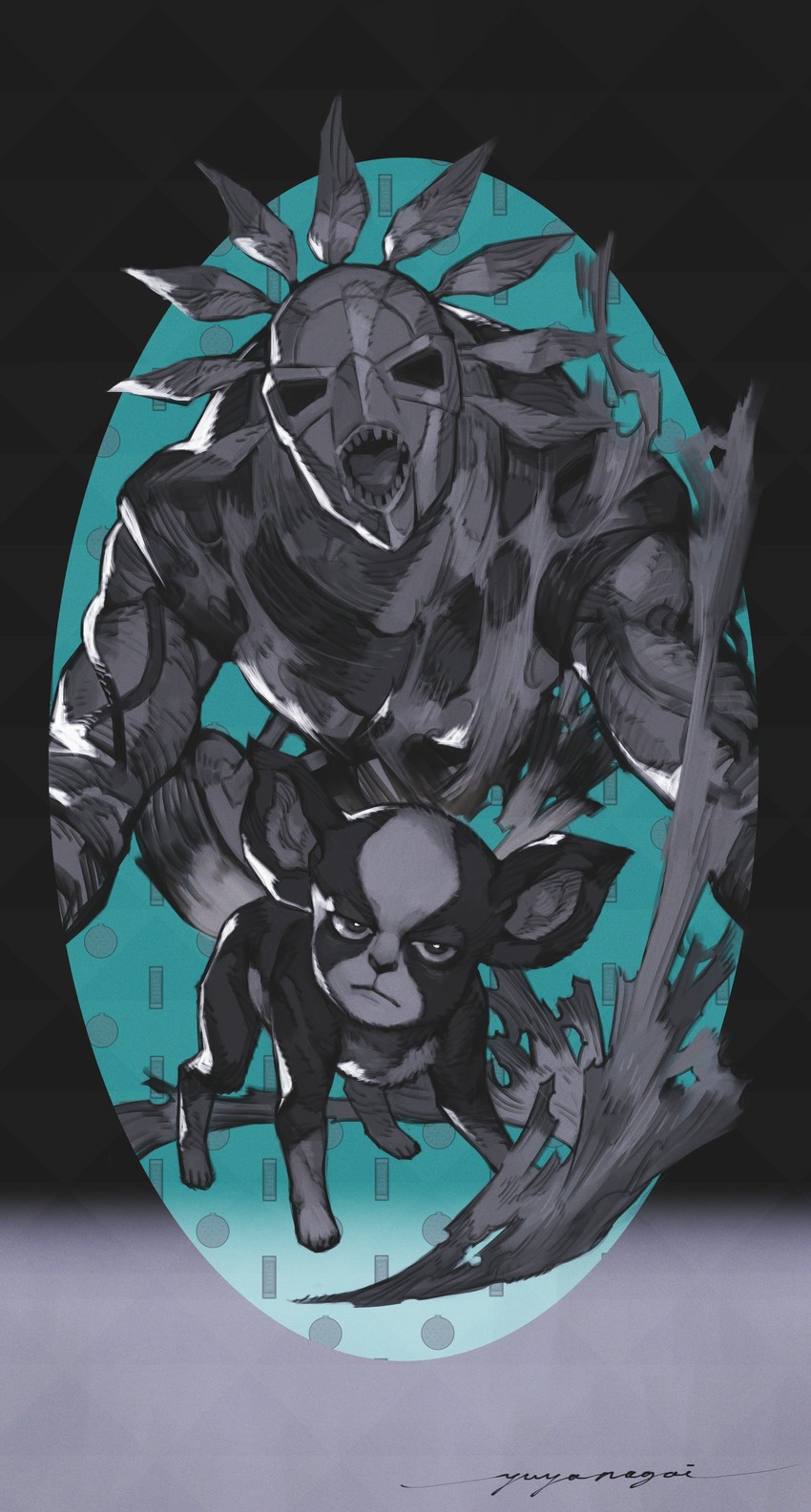 iggy and the fool (jojo no kimyou na bouken and 1 more) drawn by v8