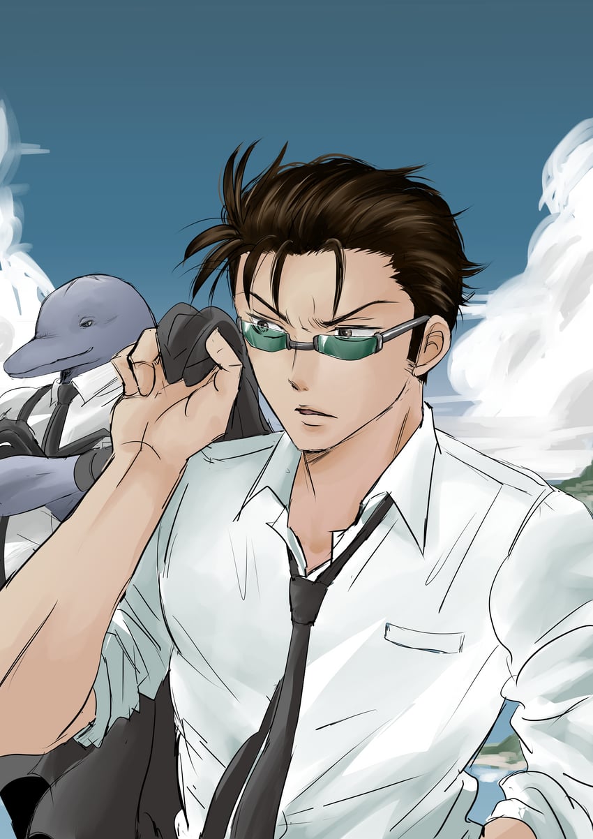 samejima boyle and orpheus f. lipper (shakunetsu no nirai kanai) drawn by barikoji