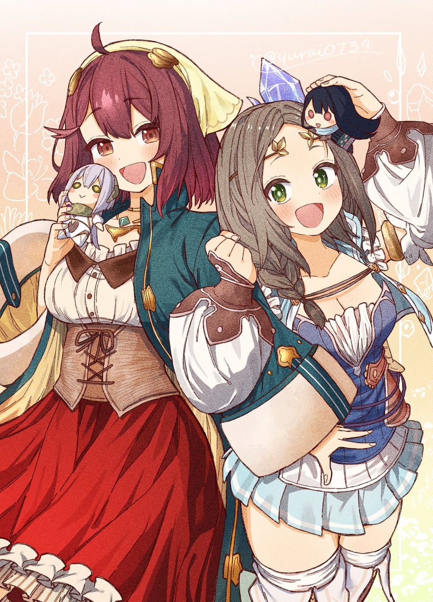 sophie neuenmuller, firis mistlud, plachta, and liane mistlud (atelier and 2 more) drawn by yurai0739
