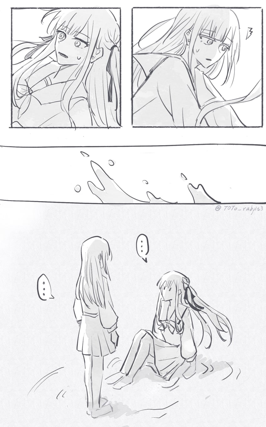 togawa sakiko and wakaba mutsumi (bang dream! and 1 more) drawn by toto_rabpit3