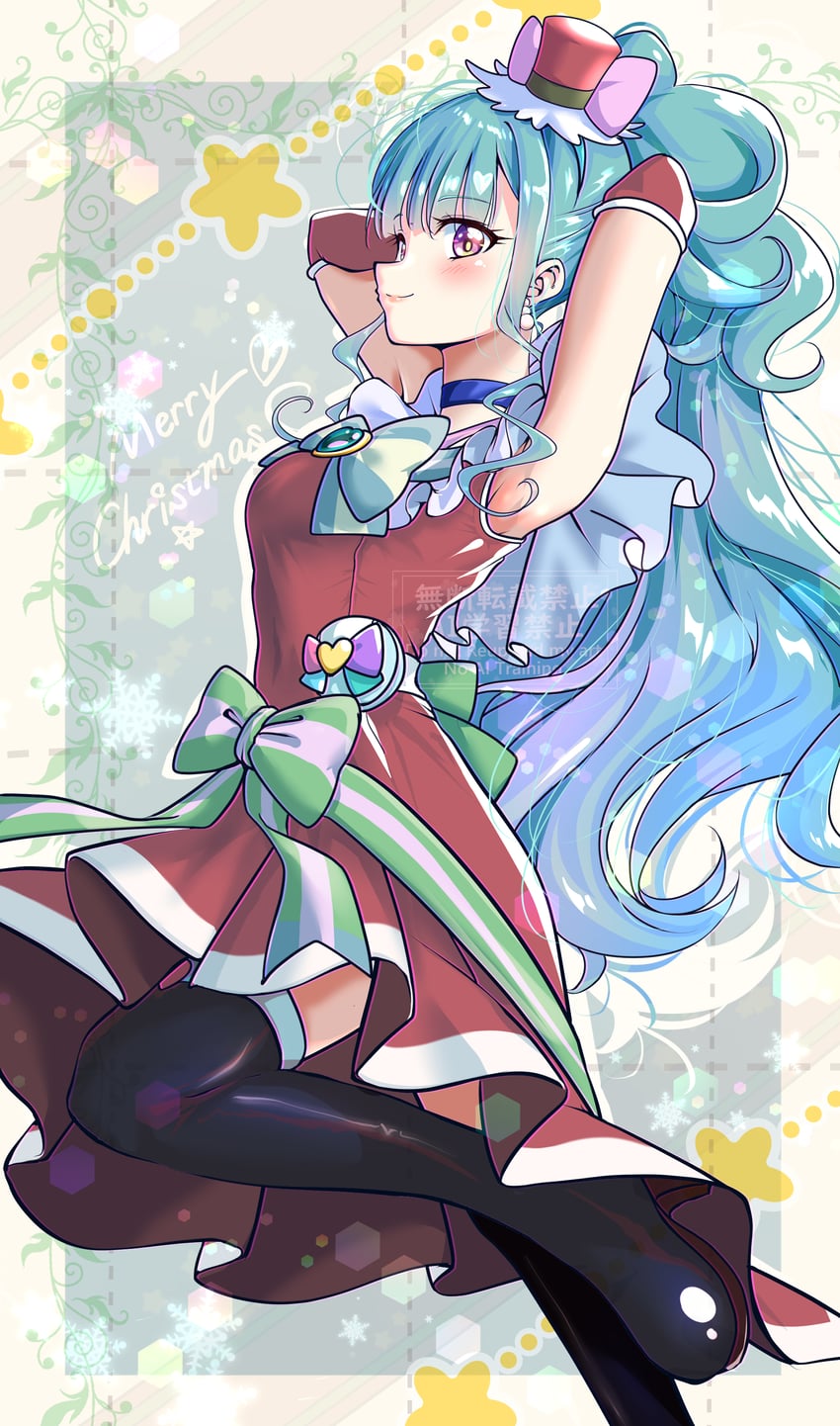 nekoyashiki mayu and cure lillian (precure and 1 more) drawn by kakikakilemon