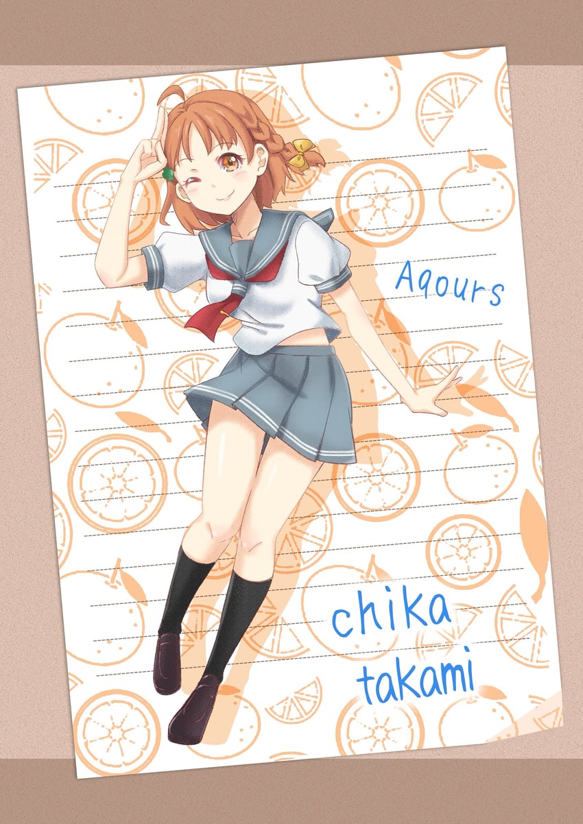 takami chika (love live! and 1 more) drawn by matsurugi_tsukasa
