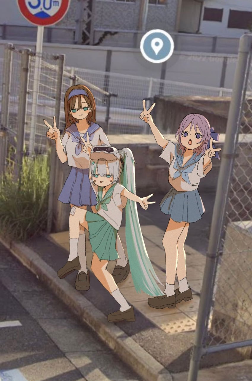 folkwang, rumani, and epinel (goddess of victory: nikke) drawn by cosmos_34