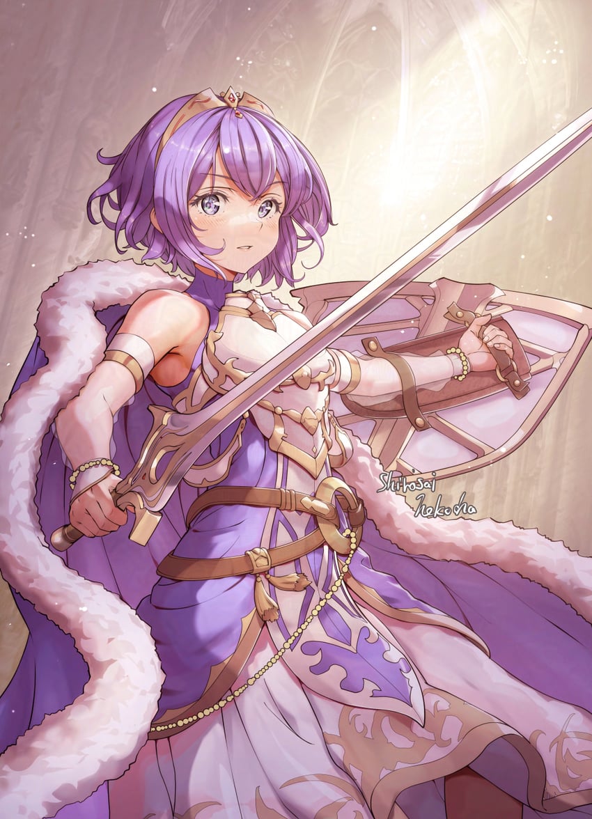 lucina and female morgan (fire emblem and 2 more) drawn by shirosai_nekocha