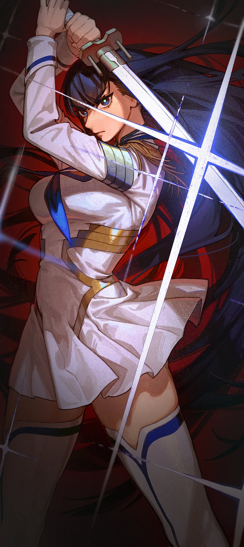 kiryuuin satsuki and junketsu (kill la kill) drawn by gootai