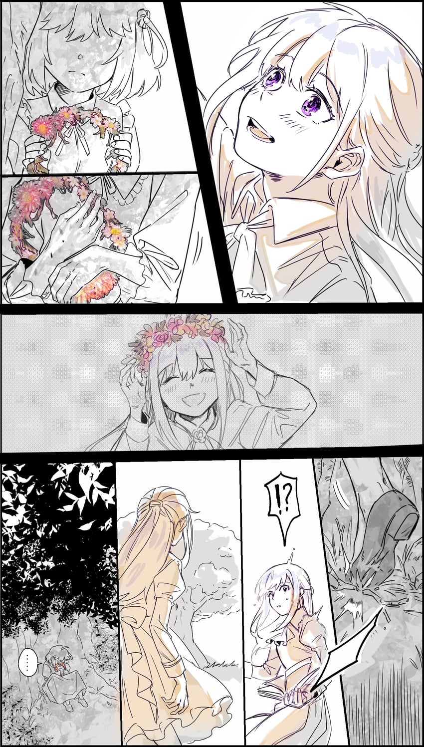 anisphia wynn palettia and euphyllia magenta (tensei oujo to tensai reijou no mahou kakumei) drawn by koyomania
