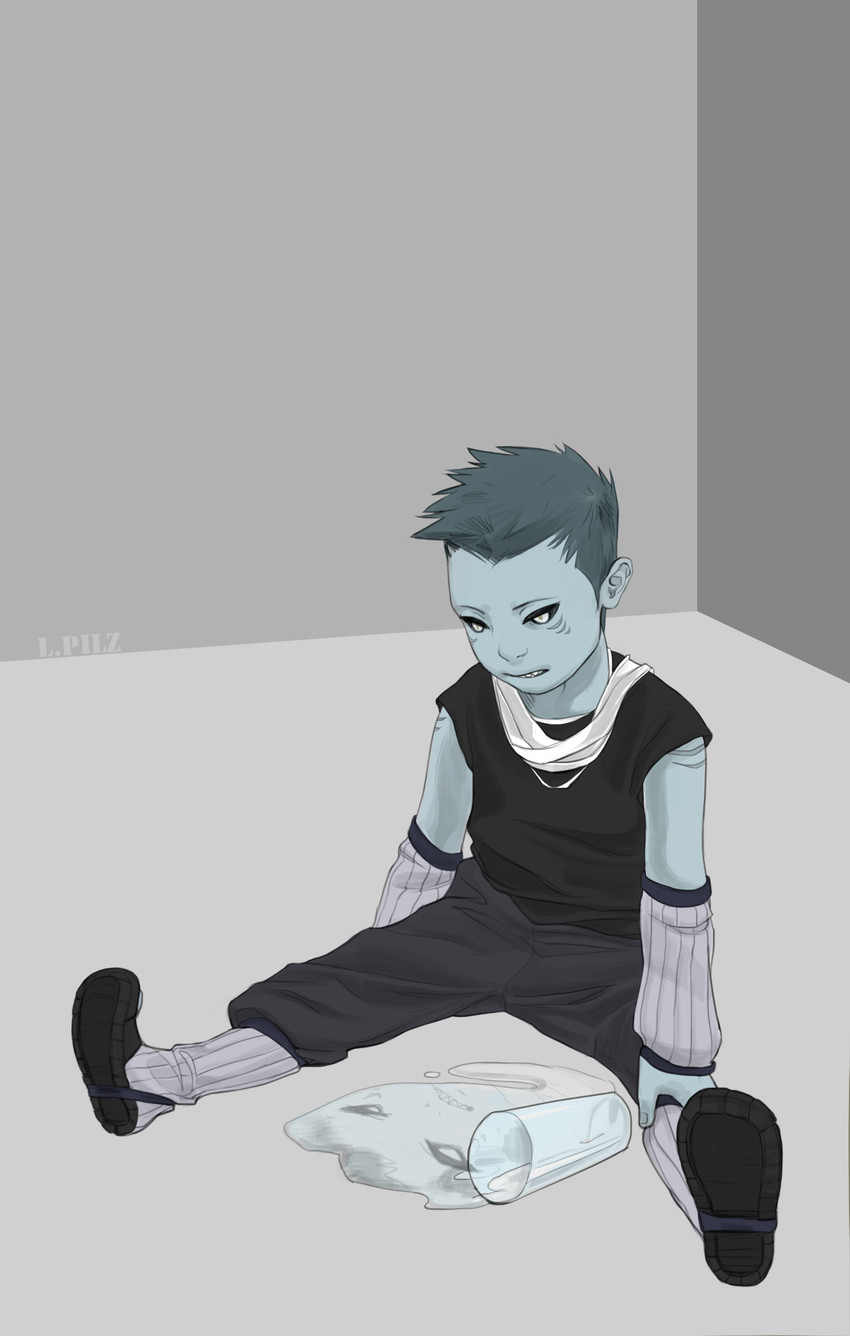 hoshigaki kisame (naruto and 1 more) drawn by lpilz