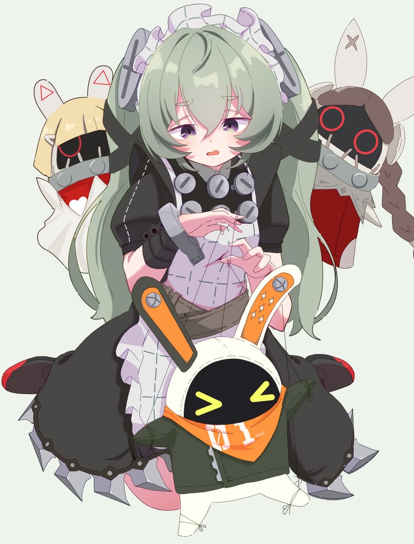 eous, corin wickes, drusilla, and anastella (zenless zone zero) drawn by yusya_aa