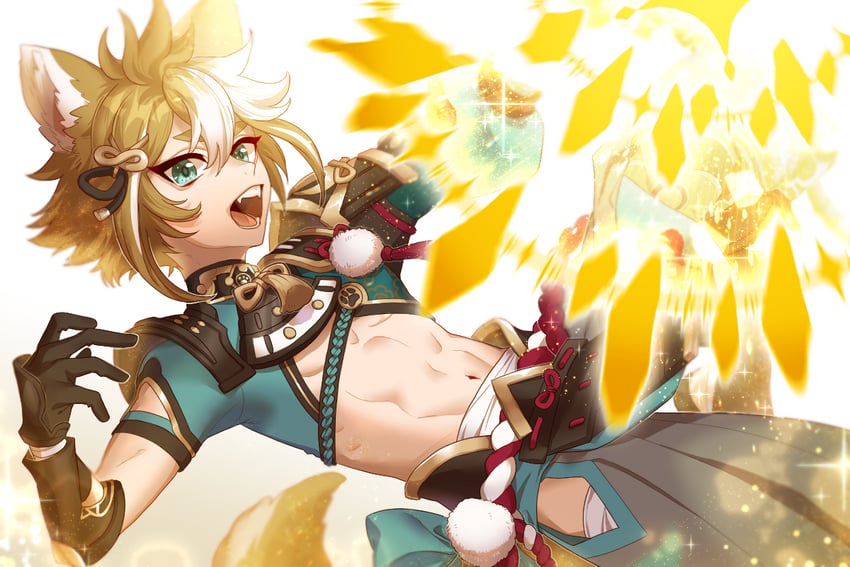 gorou (genshin impact) drawn by jikuno_ame