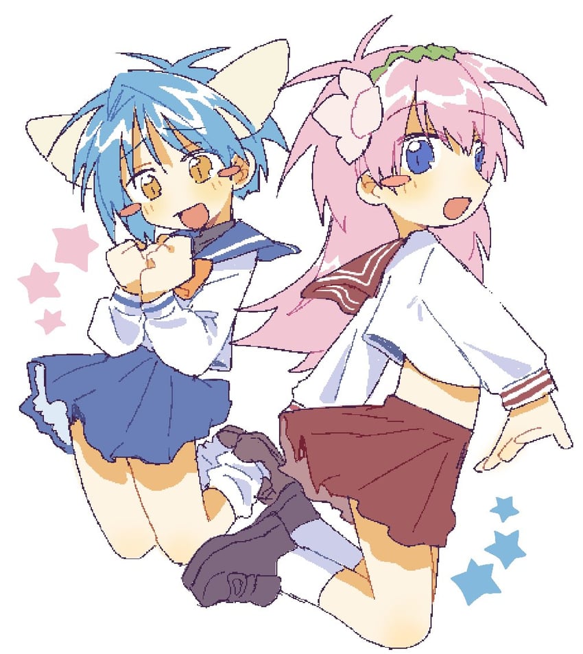 milfeulle sakuraba and mint blancmanche (galaxy angel) drawn by nm_shirasu