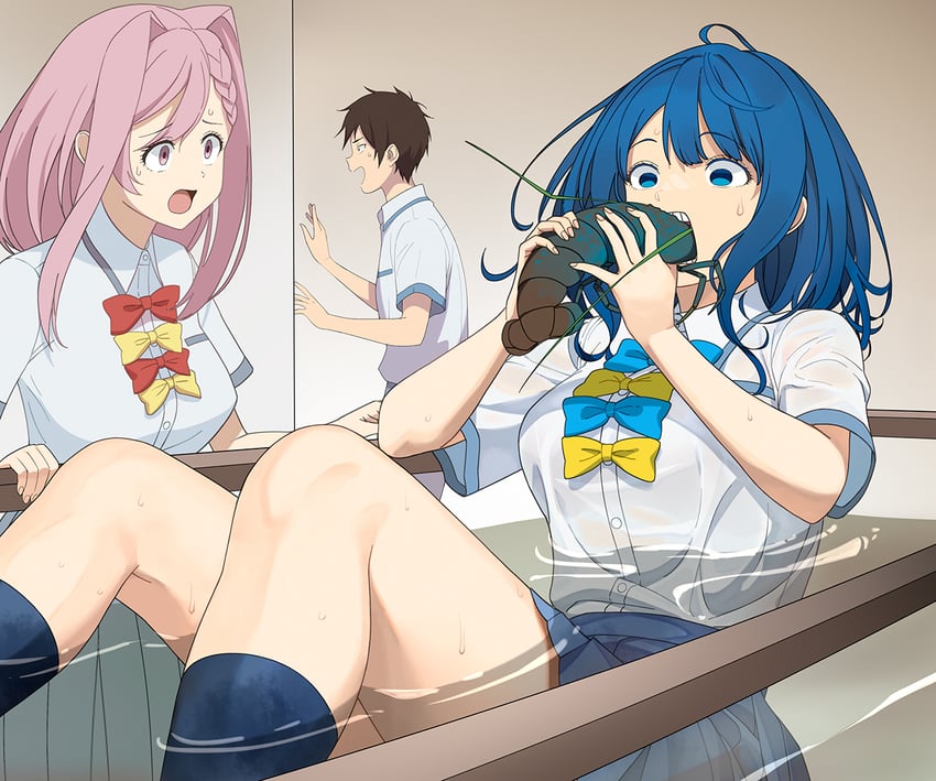yanami anna, himemiya karen, and hakamada sousuke (marvel and 4 more) drawn by a1_(initial-g)