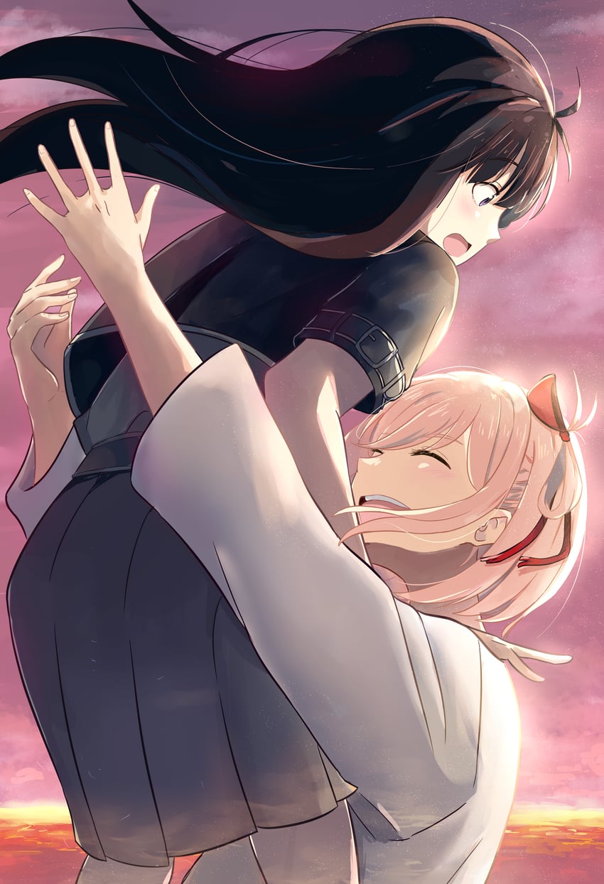 nishikigi chisato and inoue takina (lycoris recoil) drawn by chai_haru