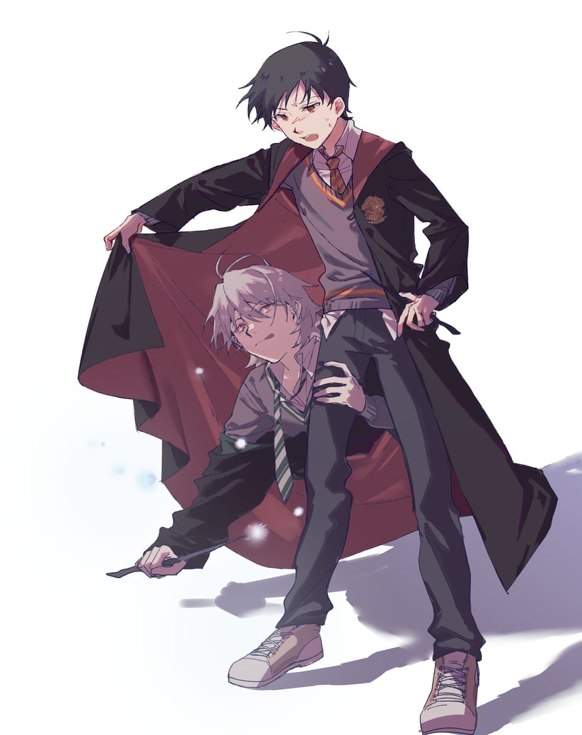 ikari shinji and nagisa kaworu (neon genesis evangelion and 2 more) drawn by ang1od