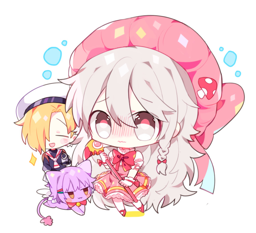 kinomoto sakura, shirasaka koume, koshimizu sachiko, kero, hoshi syoko, and 1 more (idolmaster and 2 more)