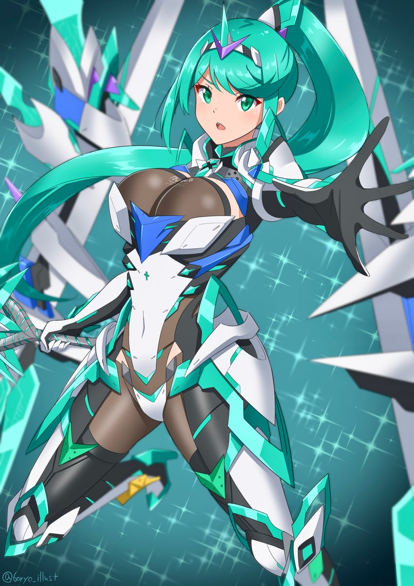 pneuma (xenoblade chronicles and 1 more) drawn by ryochan96154