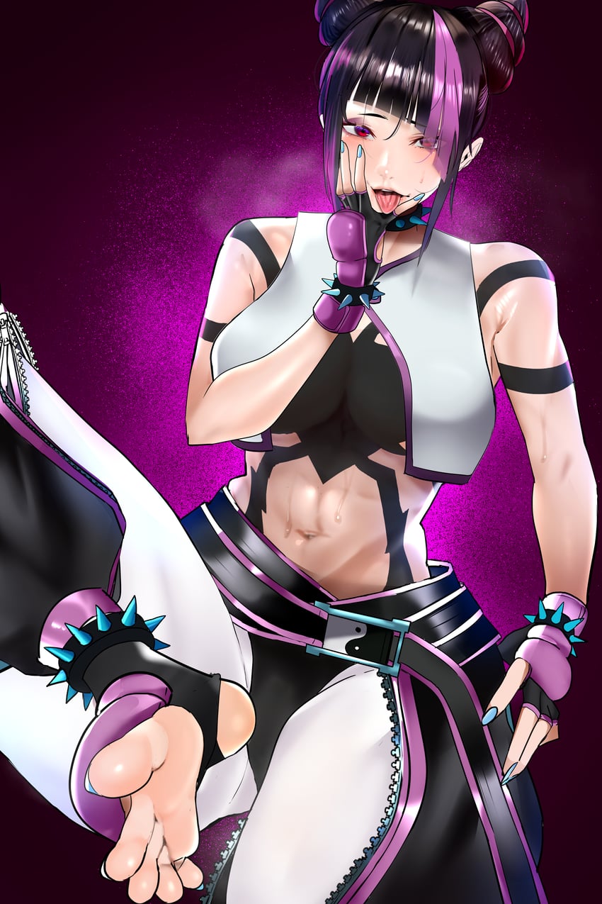 han juri (street fighter and 1 more) drawn by jitome_no_tsugumi
