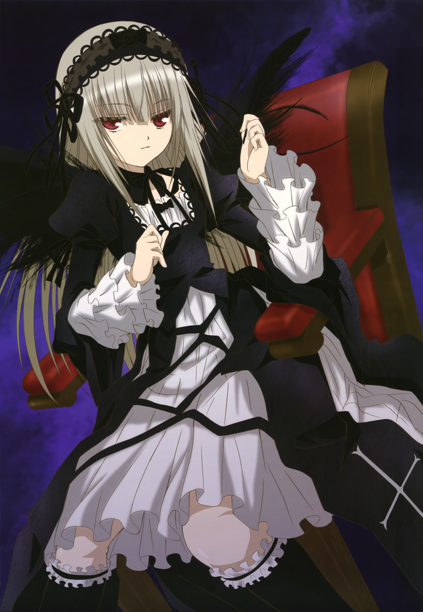 suigintou (rozen maiden and 1 more) drawn by morimoto_hirofumi