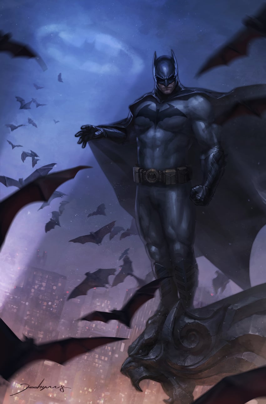 batman (dc comics and 1 more) drawn by jee-hyung_lee