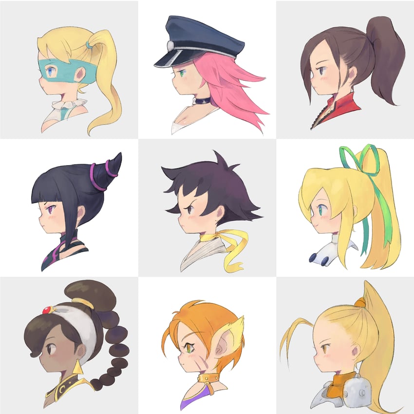 han juri, roll, rainbow mika, makoto, poison, and 4 more (street fighter and 14 more) drawn by yui35