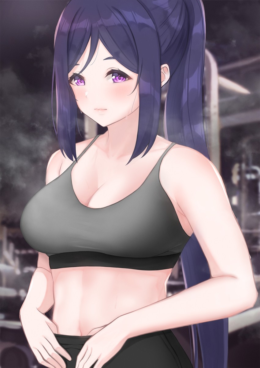 matsuura kanan (love live! and 1 more) drawn by arhah