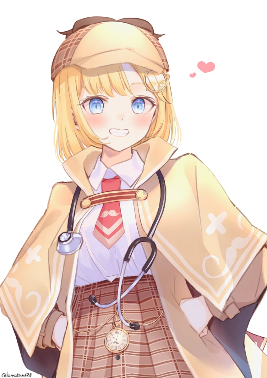 watson amelia (hololive and 1 more) drawn by komatsu_(komatsuu123)