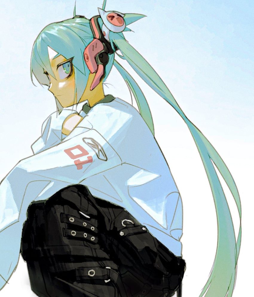 hatsune miku and wada don (vocaloid and 1 more) drawn by vinne
