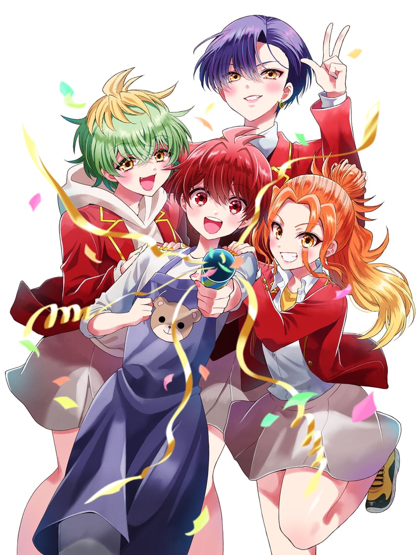 mikadono niko, mikadono kazuki, mikadono miwa, and ayase yuu (mikadono sanshimai wa angai choroi) drawn by hirakawa_aya