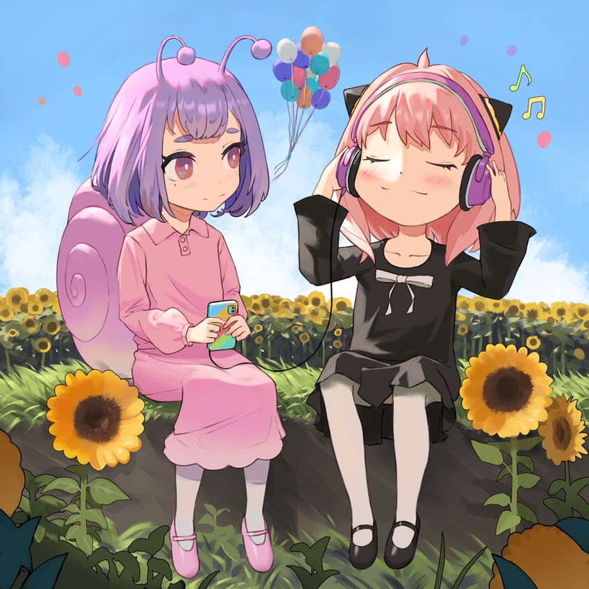 anya and snailchan (spy x family and 1 more) drawn by teasmacker