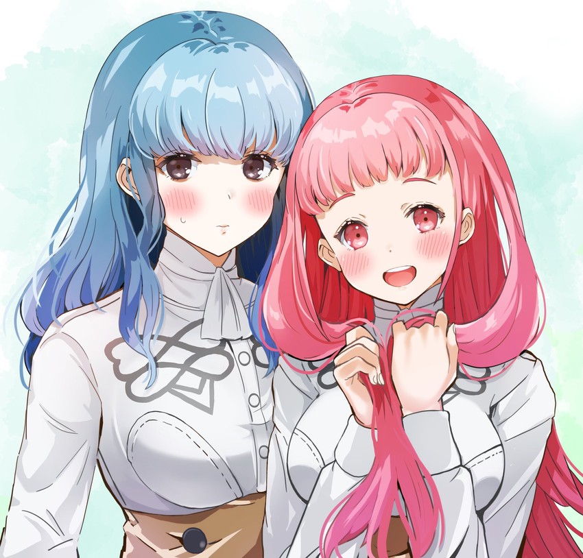 hilda valentine goneril and marianne von edmund (fire emblem and 1 more) drawn by oroshipon_zu