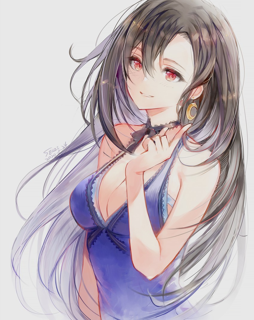 tifa lockhart (final fantasy and 2 more) drawn by senzi