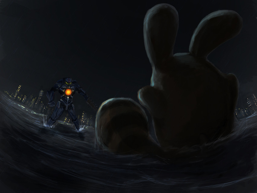 sentret and gipsy danger (pokemon and 1 more) drawn by kaian