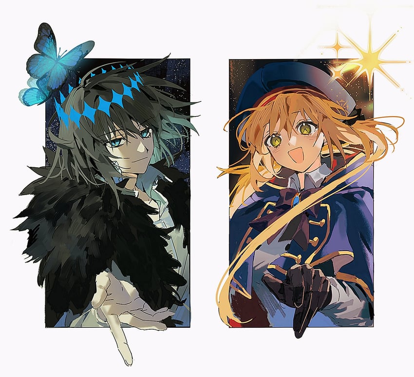 artoria pendragon, artoria caster, and oberon (fate and 1 more) drawn by ss_un17