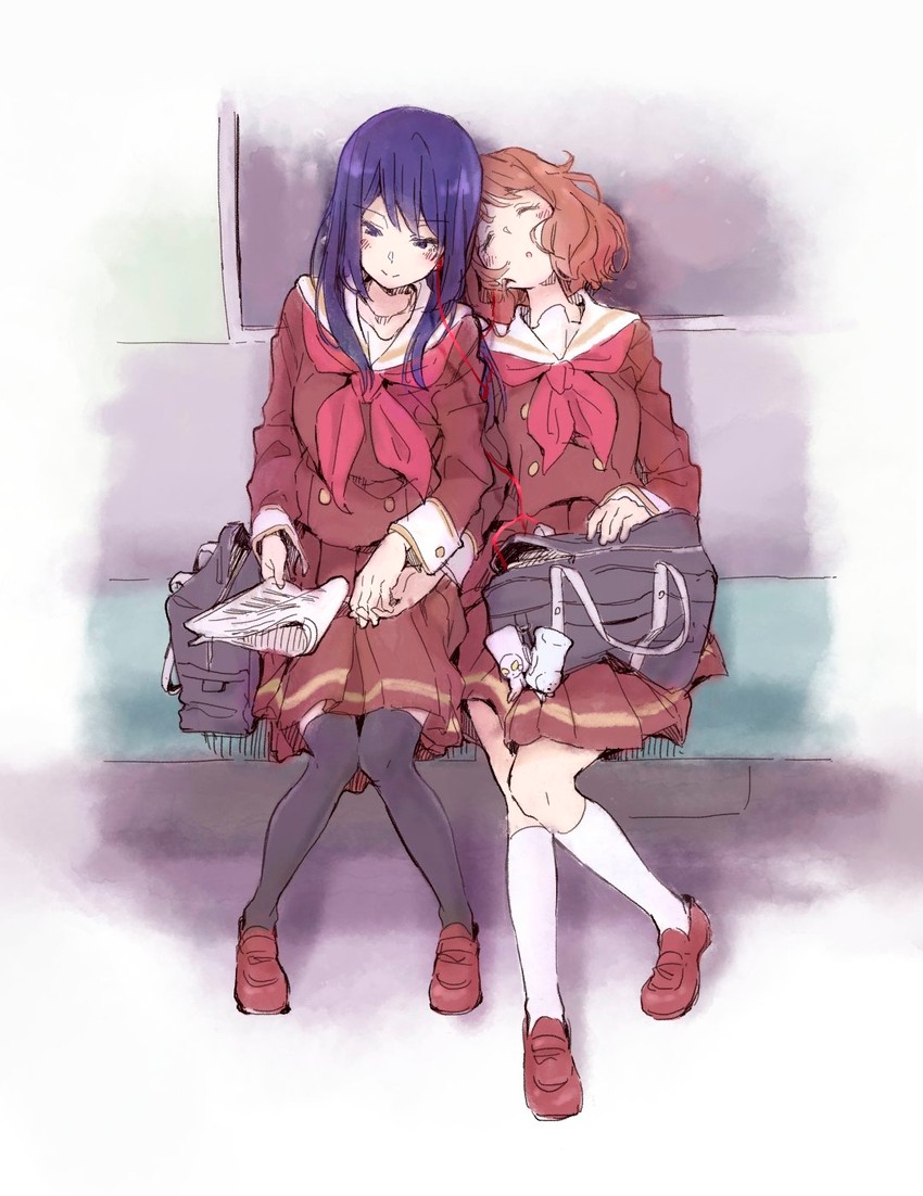 oumae kumiko, kousaka reina, and tuba-kun (hibike! euphonium) drawn by hiyocco