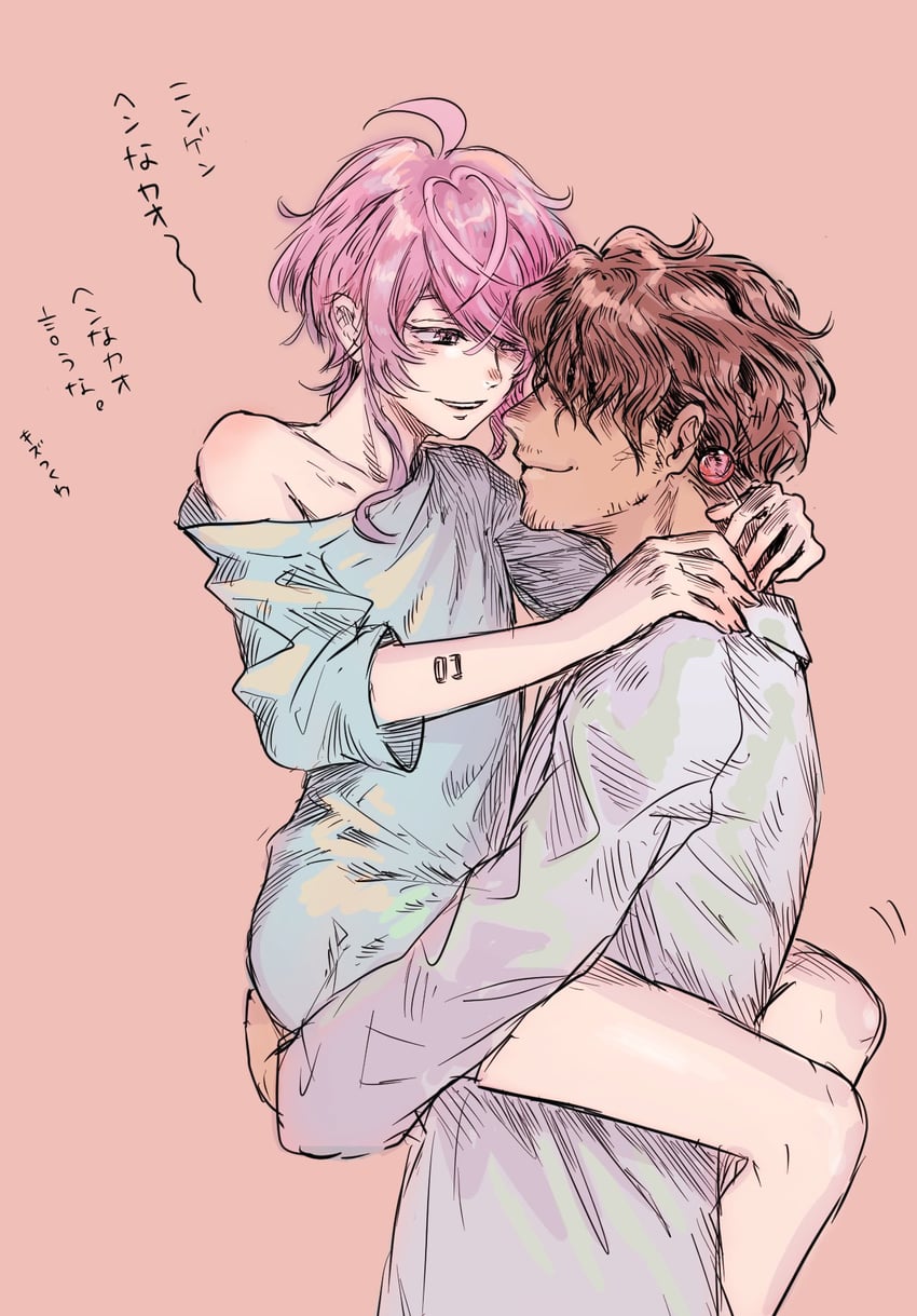 amemura ramuda and amayado rei (hypnosis mic) drawn by uniikura1111