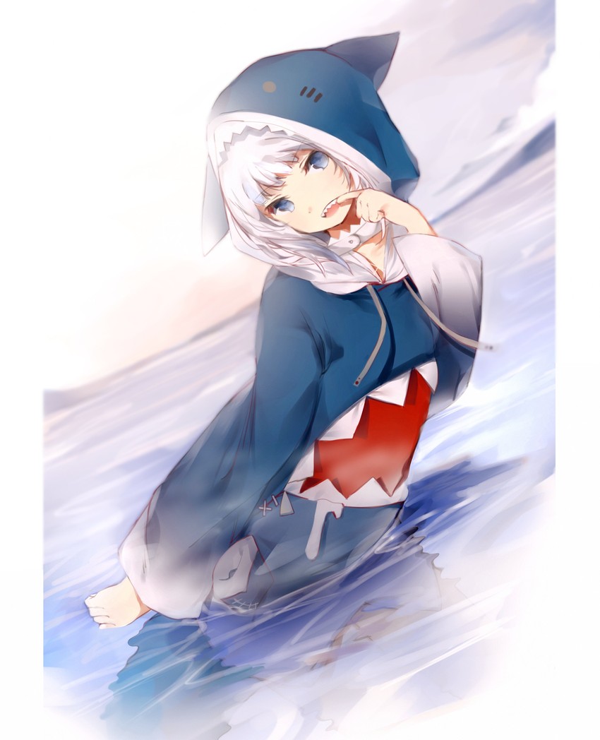 gawr gura (hololive and 1 more) drawn by yuishironeko