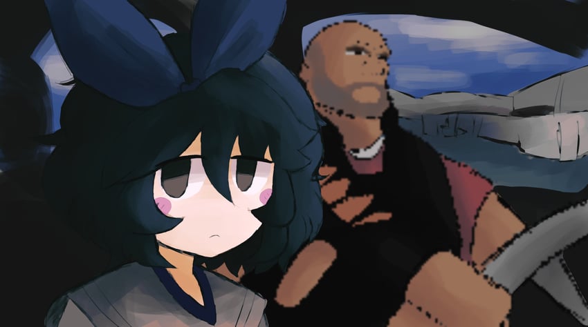 heavy and liv (original and 1 more) drawn by iesonatana