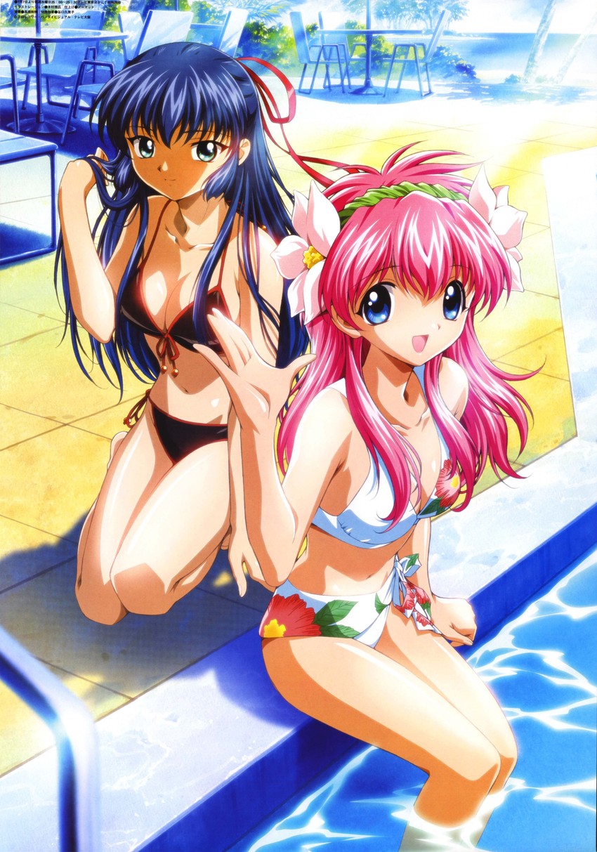 milfeulle sakuraba and karasuma chitose (megami magazine and 1 more) drawn by kimura_masahiro