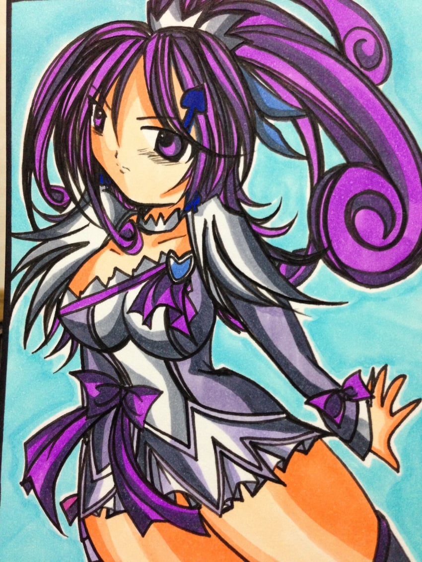 cure sword (precure and 1 more) drawn by heru-chan