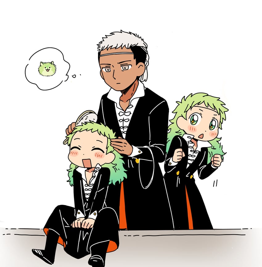etoran, galga, and ekoh (tongari boushi no atelier) drawn by yongji_(moli1023)