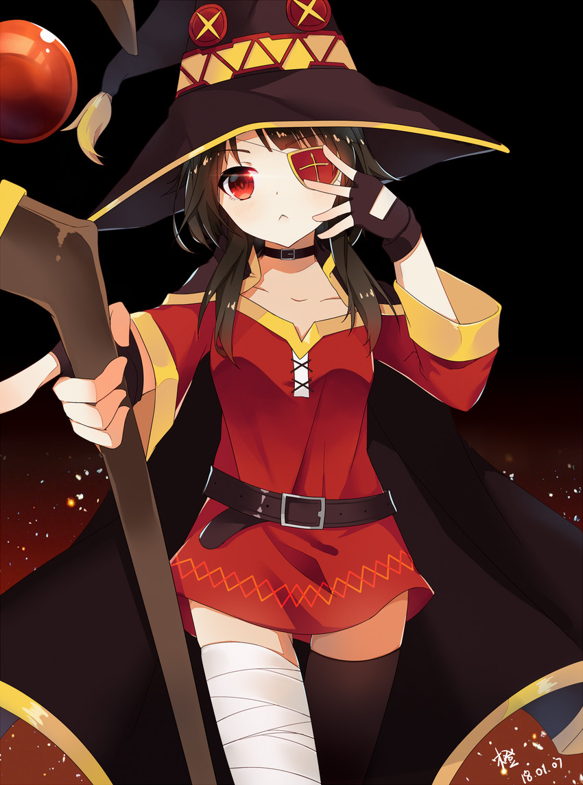 megumin (kono subarashii sekai ni shukufuku wo!) drawn by daidai_kiki