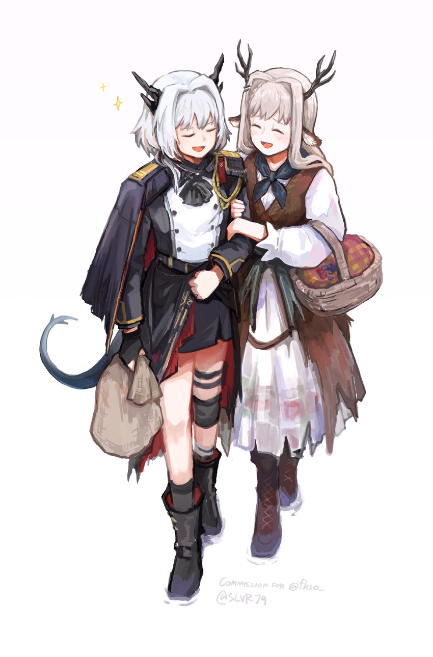 talulah, alina, and talulah the fighter (arknights) drawn by silverxp