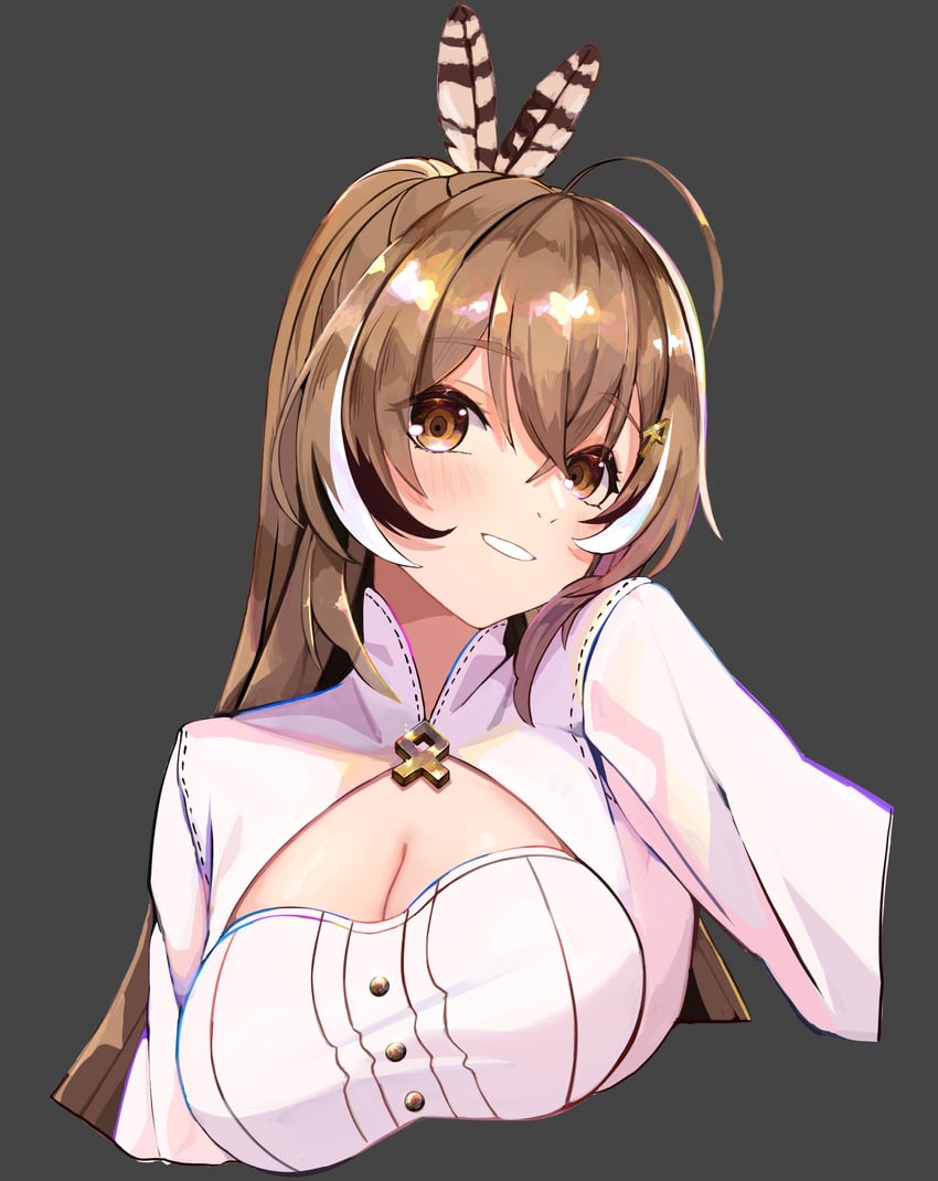 nanashi mumei (hololive and 1 more) drawn by ailushin