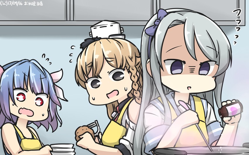 i-19, zara, sagiri, and zara due (kantai collection) drawn by hamu_koutarou