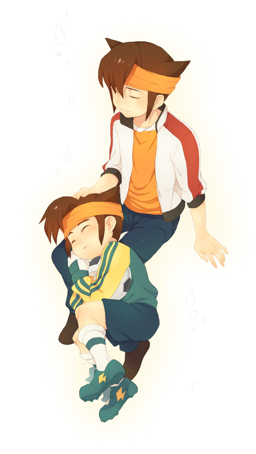 endou mamoru (inazuma eleven go and 1 more) drawn by 11kkr