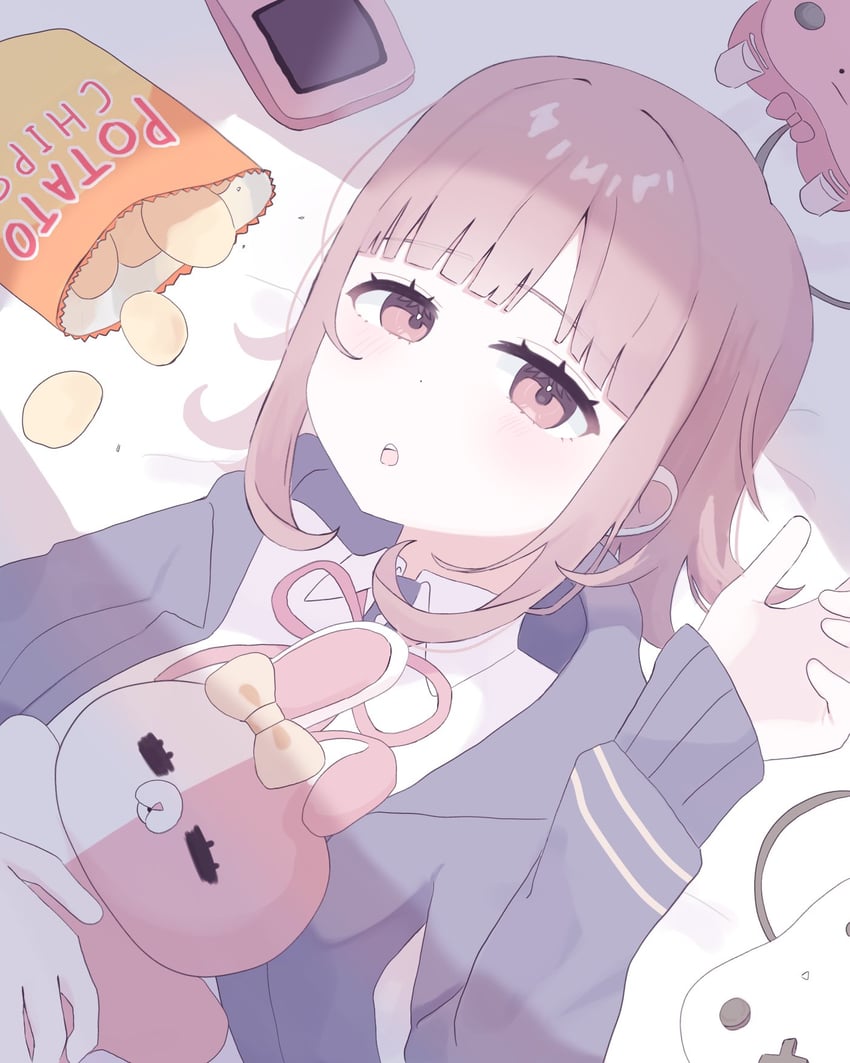 nanami chiaki and monomi (danganronpa and 1 more) drawn by rrr_(0o73_rrr)