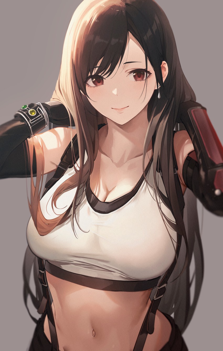 tifa lockhart (final fantasy and 2 more) drawn by sola_(solo0730)