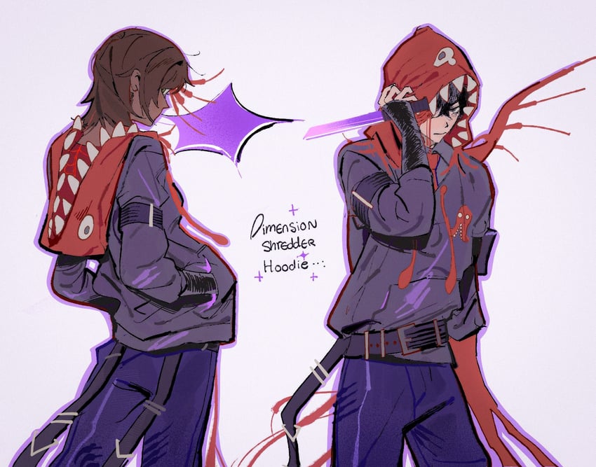 yi sang, outis, and wayward passenger (project moon and 1 more) drawn by patchfire