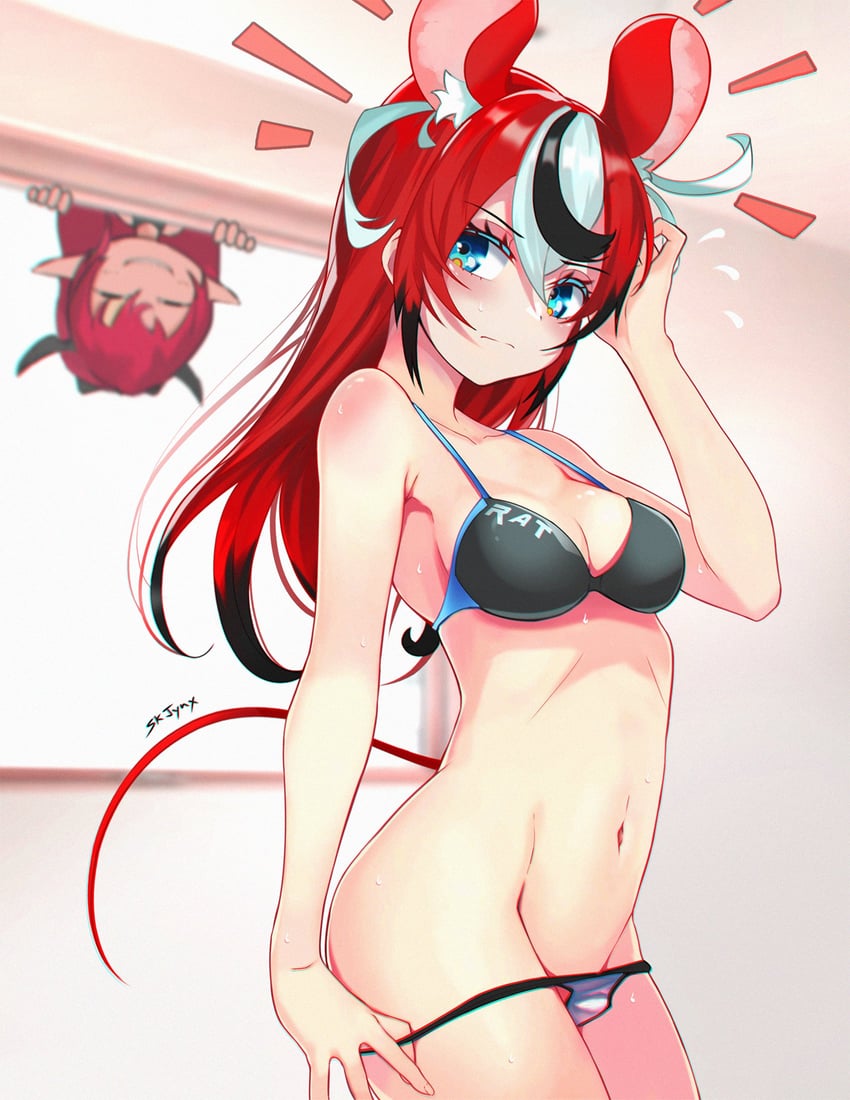 hakos baelz and irys (hololive and 1 more) drawn by sk_jynx