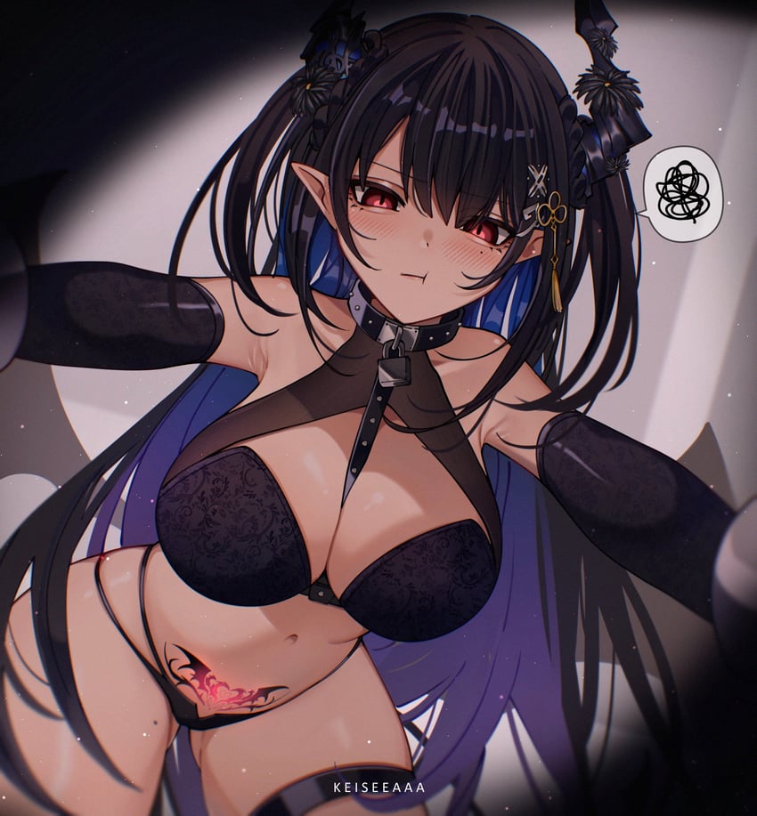 nerissa ravencroft (hololive and 1 more) drawn by keisea
