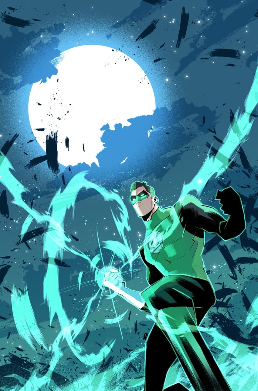green lantern and hal jordan (dc comics and 1 more) drawn by george_kambadais